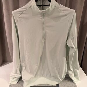 Adidas Mint Green Quarter-Zip Pullover